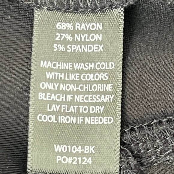 Betabrand Classic Black Pull-on Mid-Rise Bootcut Dress Yoga Pant Size Large - Picture 13 of 13